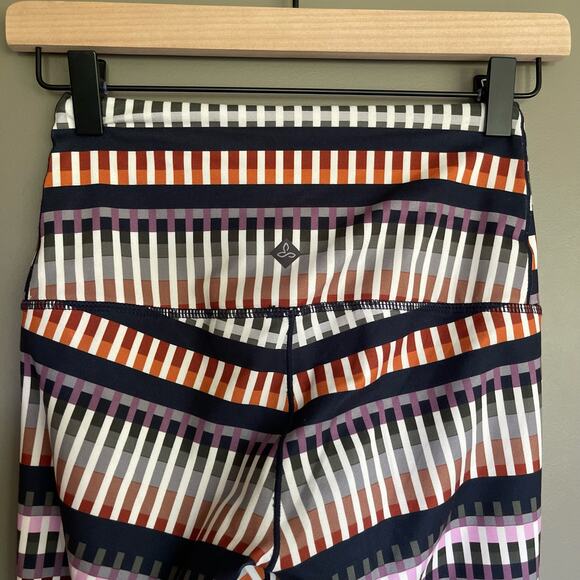 prAna Kimble Printed 7/8 Leggings Tivoli Size XS High Waist Multicolor Outdoor - Picture 12 of 16